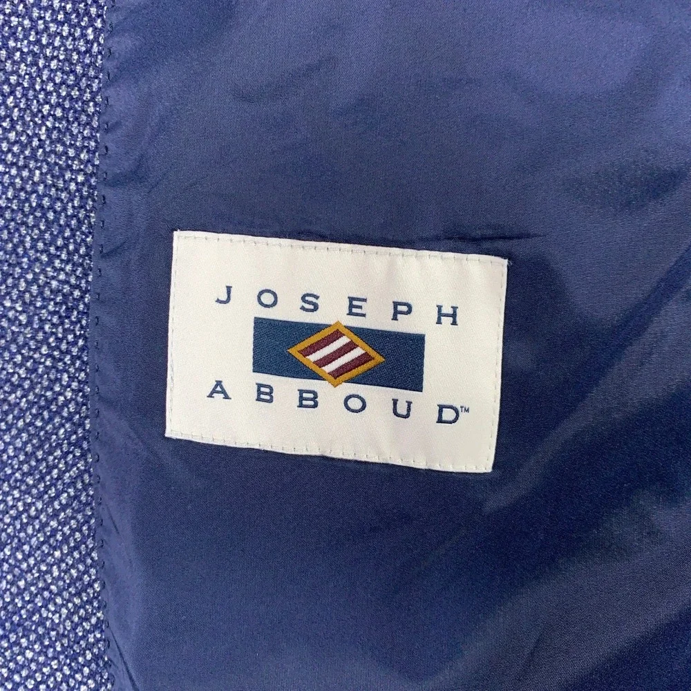 Joseph Abboud Heritage Blazer Men's 50R Blue Modern Fit Knit Sport Coat Jacket